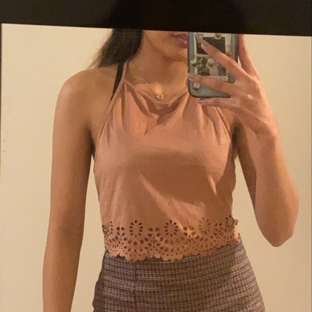 Light pink halter top